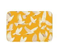 Anti Slip Thickened Floor Mat YYHWHJDE Flying Dove Prints Non-Slip, Easy to Clean, Durable, Fade-Resistant, Perfect for Toilet Bathroom 60x40cm
