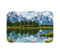 Anti Slip Thickened Floor Mat YYHWHJDE Grand Teton National Park Prints Non-Slip, Easy to Clean, Durable, Fade-Resistant, Perfect for Toilet Bathroom 60x40cm