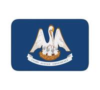 Anti Slip Thickened Floor Mat YYHWHJDE Louisiana State Flag Prints Non-Slip, Easy to Clean, Durable, Fade-Resistant, Perfect for Toilet Bathroom 60x40cm
