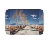 Anti Slip Thickened Floor Mat YYHWHJDE Poplar Trees in The Desert Prints Non-Slip, Easy to Clean, Durable, Fade-Resistant, Perfect for Toilet Bathroom 60x40cm