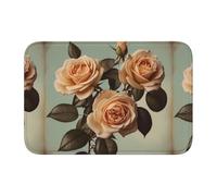 Anti Slip Thickened Floor Mat YYHWHJDE Retro Pattern Prints Non-Slip, Easy to Clean, Durable, Fade-Resistant, Perfect for Toilet Bathroom 60x40cm