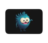 Anti Slip Thickened Floor Mat YYHWHJDE Strange Little Monster Prints Non-Slip, Easy to Clean, Durable, Fade-Resistant, Perfect for Toilet Bathroom 60x40cm