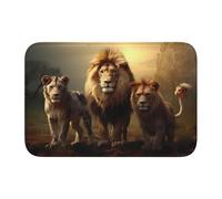 Anti Slip Thickened Floor Mat YYHWHJDE Wild Animals Prints Non-Slip, Easy to Clean, Durable, Fade-Resistant, Perfect for Toilet Bathroom 60x40cm