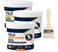 Anti-Slip Tile Grip Gel, Tile Grip Guard Gel, Clear Gels Formula Provides Invisible Anti-Slip Protection Without Altering the Original Color or Appearance of Tiles, 100g (3Pcs)