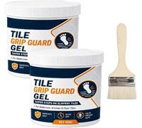 Anti-Slip Tile Grip Gel, Tile Grip Guard Gel, Clear Gels Formula Provides Invisible Anti-Slip Protection Without Altering the Original Color or Appearance of Tiles, 100g (2Pcs)
