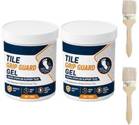 Anti-Slip Tile Grip Gel, Tile Grip Guard Gels,Clear Gel Formula Provides Invisible Anti-Slip Protection Without Altering the Original Color or Appearance of Tiles (2pcs)