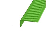 Anti-Slip Vinyl Stair Nosing Strip, Self-Adhesive Edge Protector for Indoor & Outdoor Steps, Non-Slip Safety Edging for Stairs, Black Bullnose Design