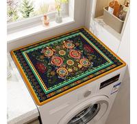 Anti-Slip Washer Or Dryer Top Mat Covers 23.6 x 19.6 Inch Kitchen Dish Drying Mat Bohemian Mandala Pattern Protector Covers Washing Machine Top Protector Dust-Proof Cover (Styles 7)