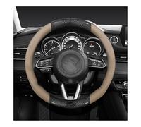 Anti-slip Wheel Protector Cover 2 3 6 5 CX5 CX30 CX8 CX3 CX9 BT50 38CM Carbon Fiber PU Steering Wheel Cover Car Accessories