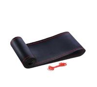 Anti-slip Wheel Protector Cover Genuine PU Car Steering Wheel Cover with Needles Thread Braid 37 38cm Anti-Slip Cowhide Steer-Wheel Protector