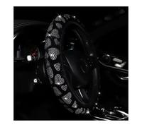 Anti-slip Wheel Protector Cover Velvet Studded Faux Heart Flash Car Accessories without Inner Ring Steering Wheel Cover for 14-15 Inch Women