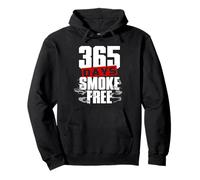 Anti Smoking 365 Days Smoke Free Pullover Hoodie