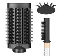 Anti Snag Loop Brush attachment for Dyson Airwrap HS01 HS05 i.d. Black | Upgraded Loop & Hook Bristle for smooth, blow dry finish, less snagging