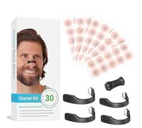 Anti-Snore Nasal Strips with Magnetic Nose Strip with 30 Pairs Round Shape Stickers Snoring Aid for Men and Woman Better Sleep