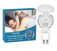 Anti Snore Nose Clip - Nasal Dilators Clip with Case - Silicone Aids Nose Clip Airing Snoring Device - Comfortable Nose Clips for Snoring & Better Sleep - Magnetic Nose, Snore Stopper for Men & Women