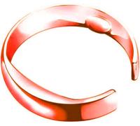 Anti Snore Ring Acupressure Natural Treatment Against Snoring Stopper Device Finger Ring Sleep Health Care (Silver) (Red)