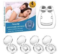 Anti-snoring, Anti-snoring Artifact, Magnetic Suction to Prevent Snoring, Silicone Nasal Plug to Prevent Snoring, Reusable Silicone Anti Snoring Nose Clip,Relieve Snore, Unisex (4)