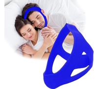 Anti Snoring Device Anti-Slip Adjustable Anti Snoring Chin Strap,Snoring Reduction Stop Snoring Device Snoring Solution,Professional Effective Anti Dry Mouth Chin Strap Stop Noise Snoring (Blue)