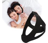 Anti Snoring Device Anti-Slip Adjustable Anti Snoring Chin Strap,Snoring Reduction Stop Snoring Device Snoring Solution,Professional Effective Anti Dry Mouth Chin Strap Stop Noise Snoring (Black)