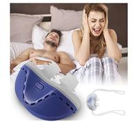 Anti-snoring Device,Electric Snore Stopper, Adjustable Wind Speed Double Eddy Current,Mini CPAP Anti Snoring Electronic Device for Men and Women to Improve Breathing and Sleep,Blue