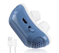 Anti Snoring Device for Sleep Apnea, Wearable Micro Sleep Aid Device for Travel & Anti Snoring Aids, Effective Snoring Solution Improve Sleep for Men & Women Gifts, Blue