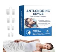 Anti Snoring Device - Nasal Dilator for Snore Reduction | 4Pcs Silicone Nasal Dilators, Breathing Trainer for Men Women Comfortable and Quieter Sleep Relieve Discomfort