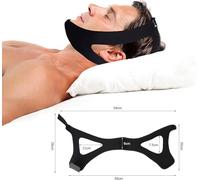 Anti Snoring Device UNAdjustable Chin Strap Stop Noise (Black)