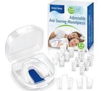 Anti Snoring Devices,Adjustable - Anti Snoring Mouthpiece,Effective Snore Stopper with 8PCS Nasal Dilators,Reduce Snore and Sleep Apnea,Multifunctional Snore Aids for Men and Women