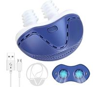 Anti Snoring Devices, Electric Anti Snoring Device, Electric Snore Stopper, Micro CPAP Sleep Apnea Machine Anti Snoring Electronic Device Adjustable Wind Speed, Suitable for All Nose Shapes
