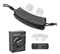 Anti Snoring Devices, Electric Snore Stopper with Fixing Strap, Wearable Anti-Snoring Chin Massager, Adjustable 6-Speed Wind Control, Effective Sleep Apnea Devices for Men and Women