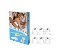 Anti-Snoring Devices for Sleep - A Comfortable Snoring Solution with Magnetic Technology, Silicone Snore Stopper and Lightweight Construction to Facilitate Easy Breathing (Pack of 6)