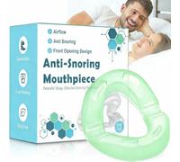 Anti Snoring Devices, Lightweight Snoring Mouthpiece,180 Open Front Design - Effective Snore Aids, Ready to Use Anti Snoring Mouthpiece Devices, Snore Stopper - Green