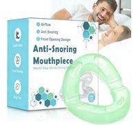 Anti Snoring Devices, Lightweight Snoring Mouthpiece,180 Open Front Design - Effective Snore Aids, Ready to Use Anti Snoring Mouthpiece Devices, Snore Stopper - Green