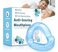 Anti Snoring Devices,Multifunctional Anti Snoring Mouthpiece,180° Open Front Design,Comfort Anti Snoring Mouthpiece Devices - Ready to Use - Snore Stopper - Blue