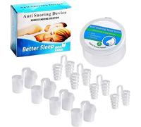 Anti-Snoring Goods Anti-Snoring Goods Nose Pin High Fit Nose Cavity Expansion Promotes Nose Breathing Comfortable Quiet Sleep Washable Set of 8 S/M/L/Xl Each Size x 2 Types Unisex