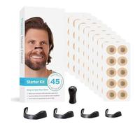 Anti Snoring Magnetic Nose Strips with Applicator - 90Pcs Nasal Dilator for Breathing, Reusable Snore Relief Bands, Comfortable Sleep Aid for Men & Women (45 Pairs)