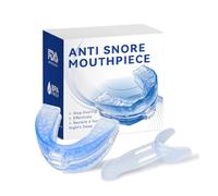 Anti Snoring Mouth Guard for Sleep, Adjustable Snore Stopper Device for Men and Women, Stop Snoring Aid with Comfortable Bite Guard, Sleep Apnea Solution for Snore Free Nights, Blue