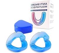 Anti Snoring Mouthpiece for Instant Relief - Stop Snoring Immediately from First Use with Adjustable Boil & Bite Fit, Comfortable Mouthguard for Quiet Nights Sleep. (2PCS)