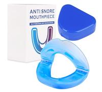 Anti Snoring Mouthpiece for Men and Women Universal Fit Snore Mouth Guard Soft Comfortable Improves Sleep Quality Anti Snoring Device No Moulding Needed Sleep Apnea Mouth Guard with Storage Case