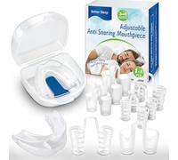 Anti Snoring Mouthpiece - Multifunctional Anti Snoring Devices - Adjustable Snore Stopper with 8PCS Nasal Dilators,Effective Stop Snoring to Improve Sleep,Snoring Aids for Men