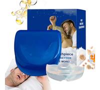 Anti Snoring Mouthpiece - Teeth Grinding Apnea Braces, Sleeping Snore Reducing Mouth Guard, Snorers Men Women Adults Seniors, Bedtime Home Travel Daily Use, Custom Moldable Fit