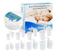 Anti-Snoring Nasal Dilators - 8 Pack Snore Stopper Nose Vents for Better Sleep - Reusable Silicone Nose Cones for Men and Women - Comfortable & BPA-Free with Travel Case