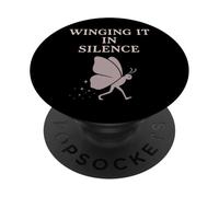 Anti Social Butterfly Introvert Meme Cute Sarcastic Humor PopSockets Adhesive PopGrip