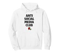 Anti Social Media Club (Funny Digital Detox Statement) Pullover Hoodie