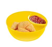 Anti-Soggy Cereal Bowl,Anti-Soggy Divided Cereal Serving Dish Stackable Bread Dipping Bowls, Cracker Divided Platters, Sauce Dipping Dish for Salad, Ice Cream, Ketchup, Soup