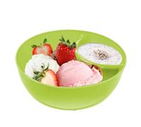 Anti-Soggy Cereal Bowl,Anti-Soggy Divided Cereal Serving Dish Stackable Bread Dipping Bowls, Cracker Divided Platters, Sauce Dipping Dish for Salad, Ice Cream, Ketchup, Soup