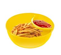 Anti-Soggy Cereal Bowl | Anti-Soggy Serving Dish for Snack - Stackable Bread Dipping Bowls, Cracker Divided Platters, Sauce Dipping Dish for Salad, Ice Cream, Ketchup, Soup