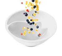 Anti Soggy Cereal Bowls, Dry Wet Separated Oatmeal Bowl, Separated Cereal Bowl, Split Cereal Bowl, Partitioned Versatile Large Capacity Tableware for Breakfast Lovers