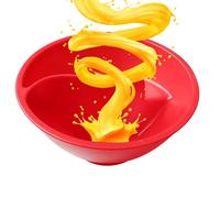 Anti Soggy Cereal Bowls, Separated Anti Soggy Snack and Dip Bowls, Cereal Bowl Separate Milk, Partitioned Versatile Cereal Bowl, No Soggy Cereal Bowl Divided Milk, for Snack Milk Topping