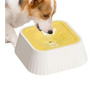 Anti-Spill Dog Bowl - Large Capacity 1100 ml Pet Water Bowl - Large Capacity Slow Water Tray for Pets with Non-Slip Base, Suitable for Puppy, Floor, Car, Cais